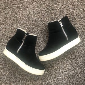 Steven Madden warm wedge booties